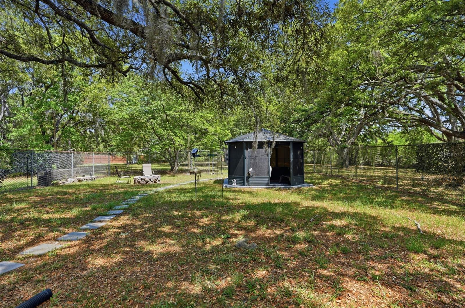 Gazebo with Solar Lights