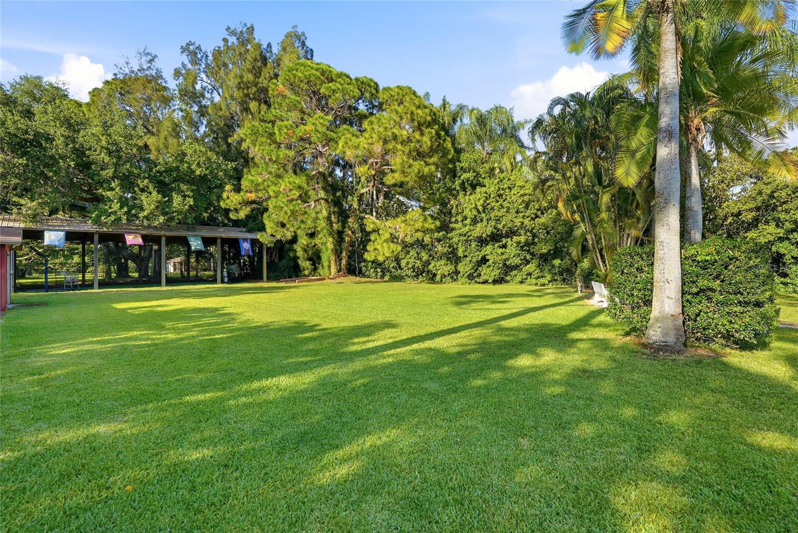 Your options are endless with this yard: Wiffle Ball Fun, slip n slide, football, Holiday Parties
