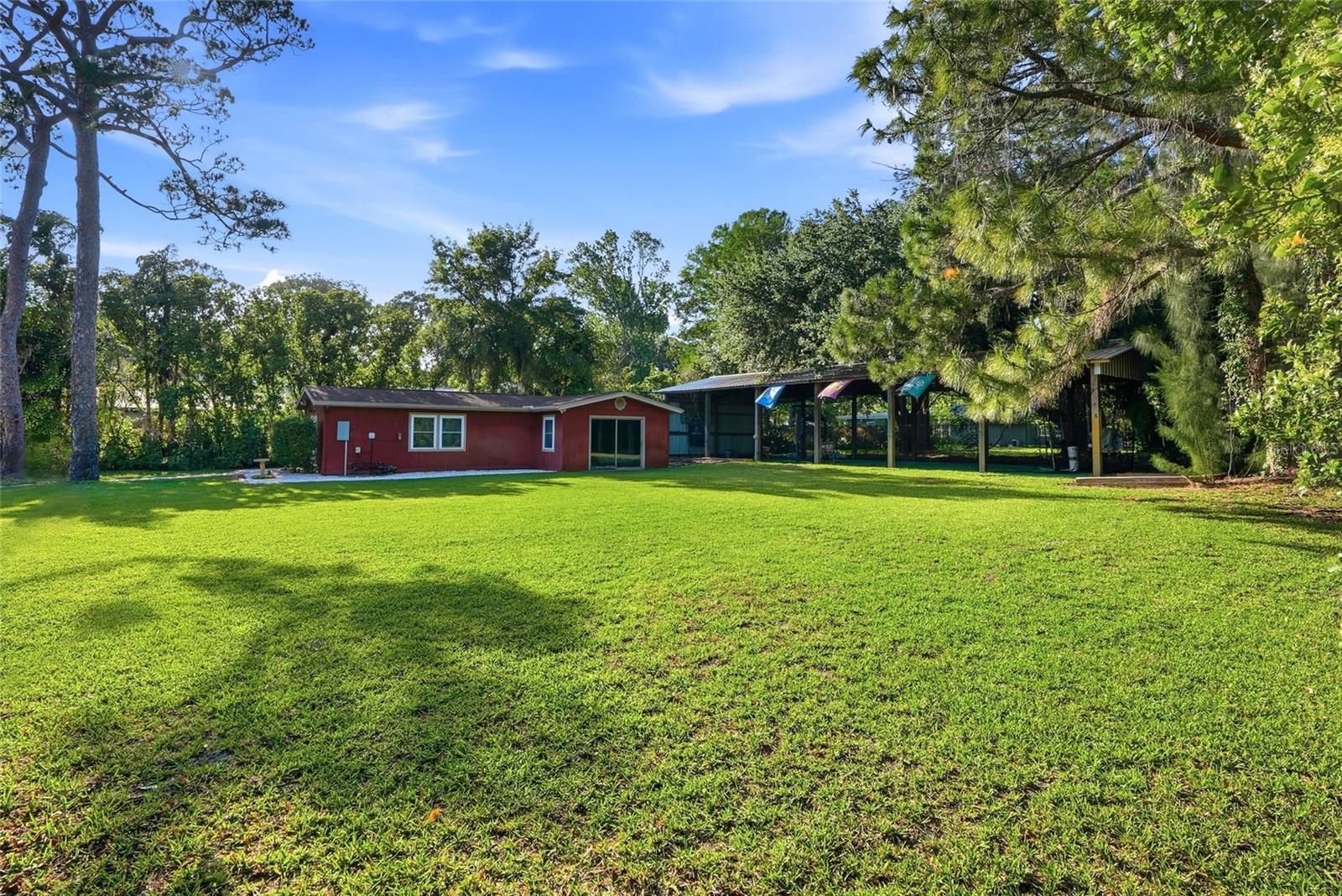 Your options are endless with this yard: Wiffle Ball Fun, slip n slide, football, Holiday Parties