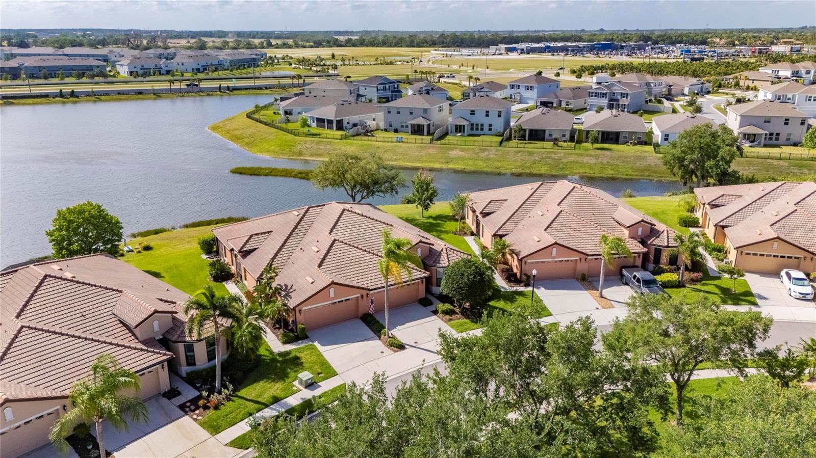 Aerial view of property