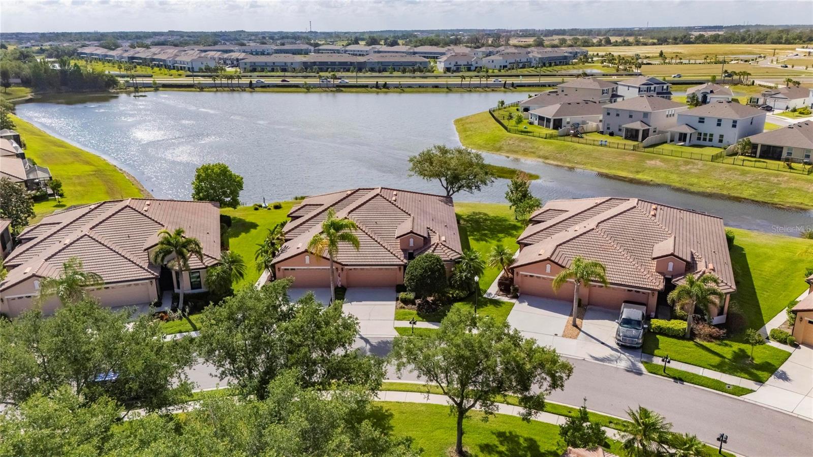 Aerial view of villa