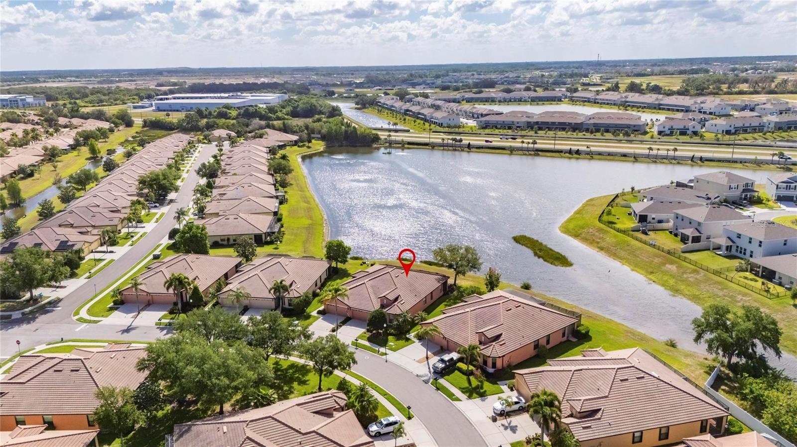 Aerial view of Villa
