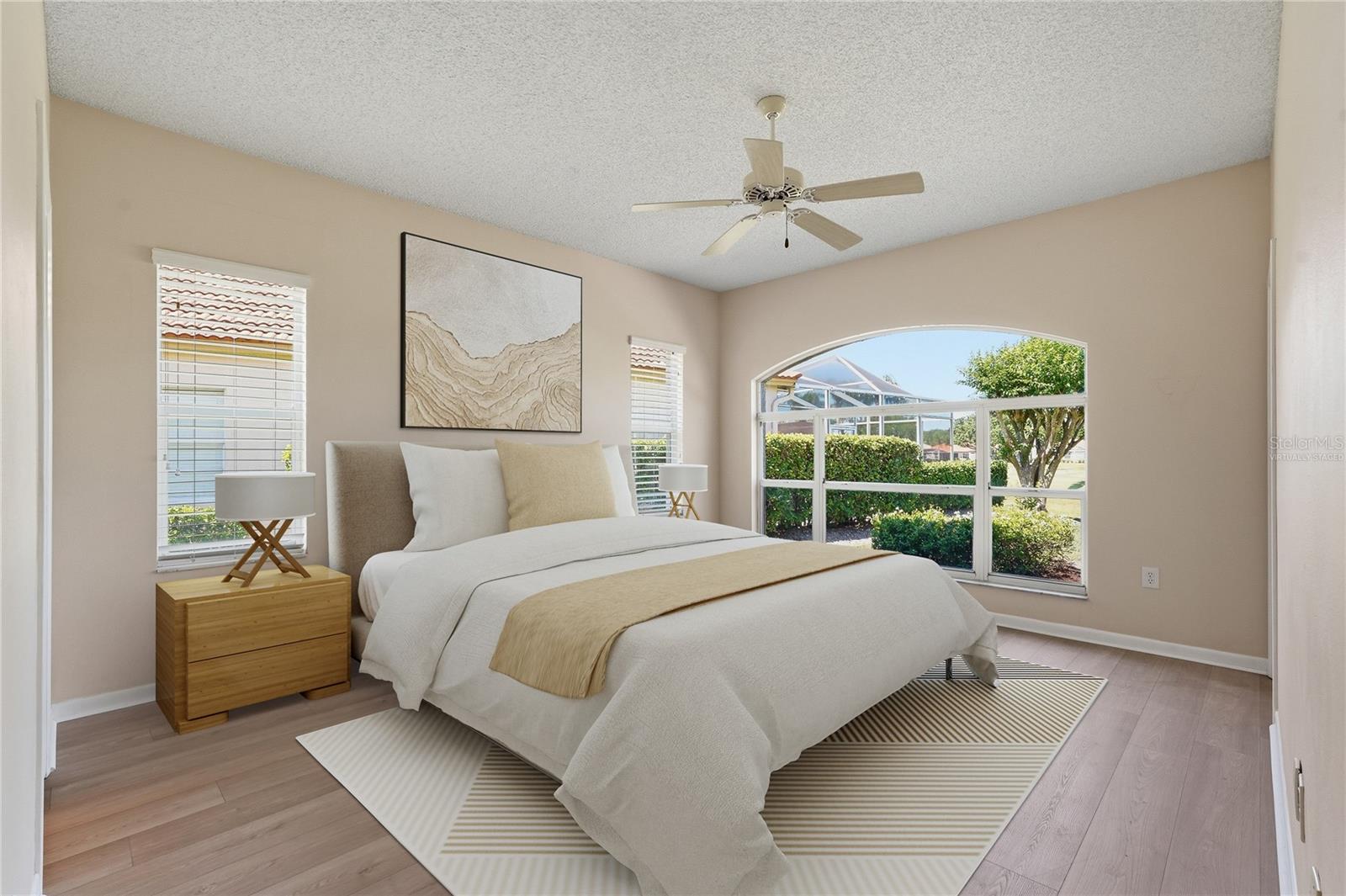 Virtually Staged Primary Bedroom