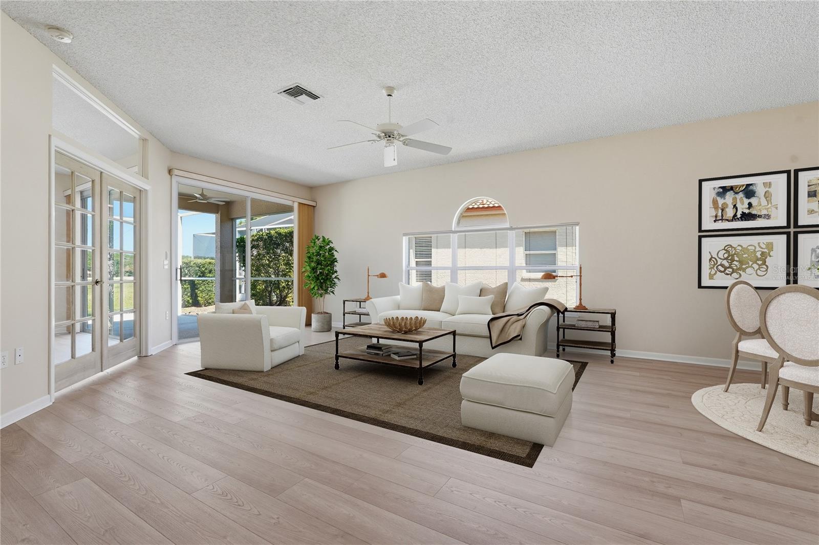 Virtually Staged Living Room
