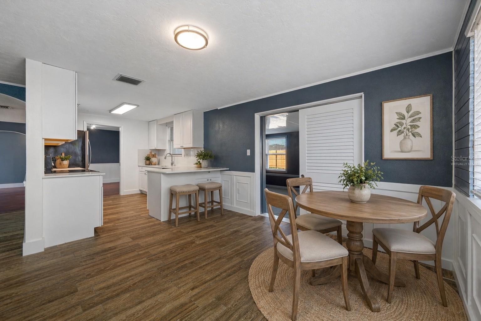 Virtually Staged Kitchen & Breakfast Nook