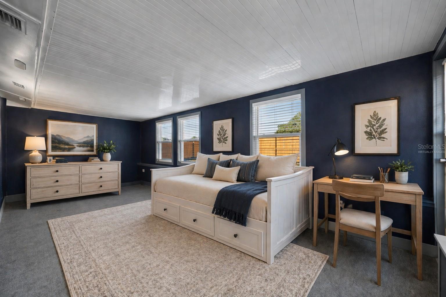 Virtually Staged Bedroom 4 or office or game room