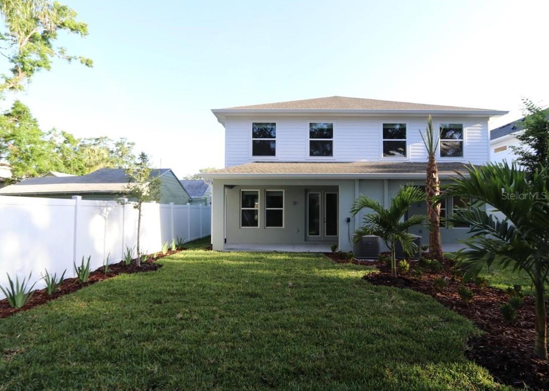 Backyard **Photos are of a similar home