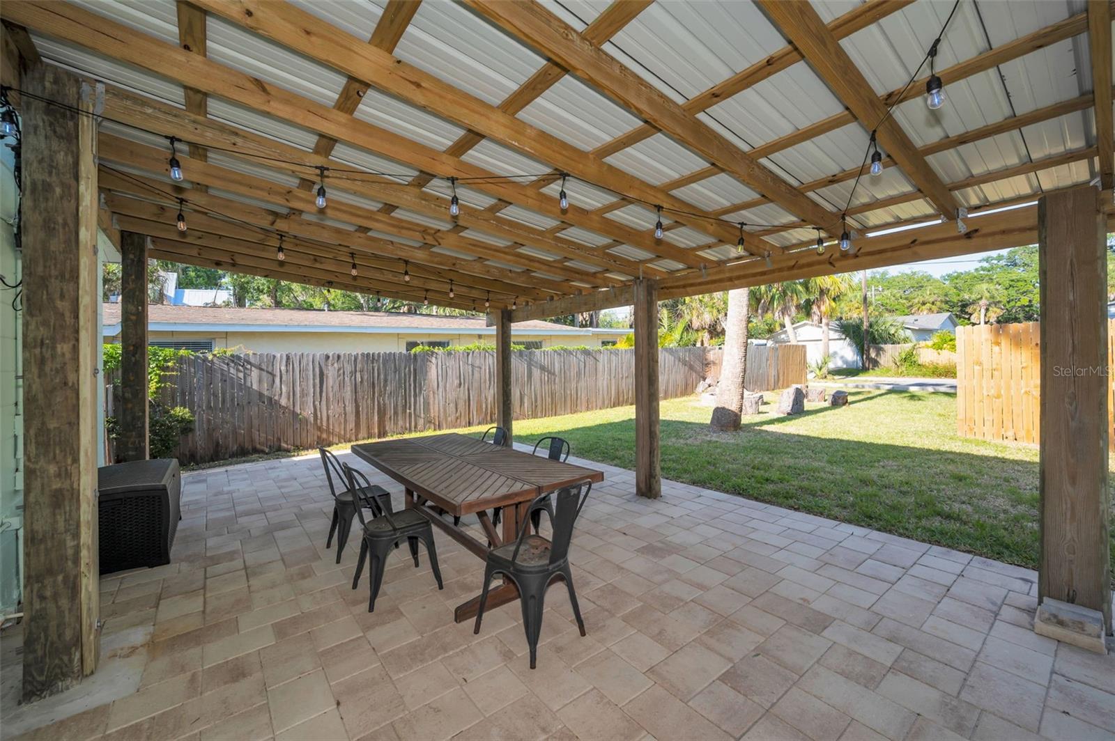 HUGE Covered Lanai in the backyard