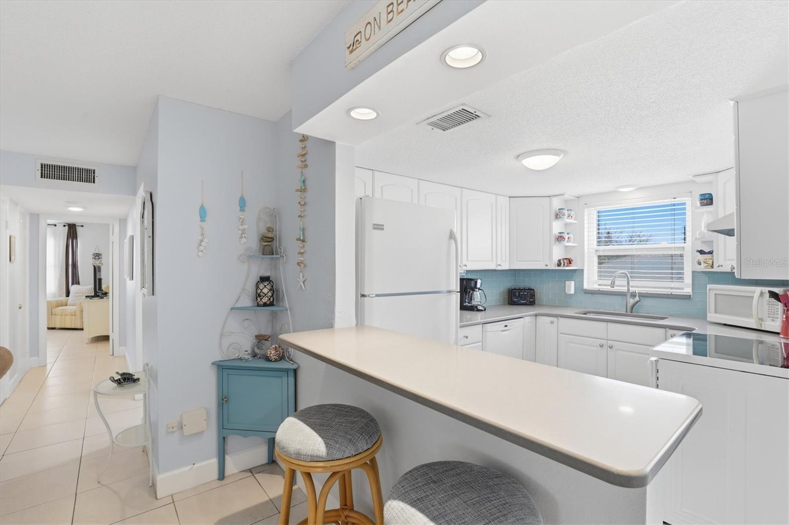 Kitchen is stocked with everyone you or your tenant will need for a lovely stay.