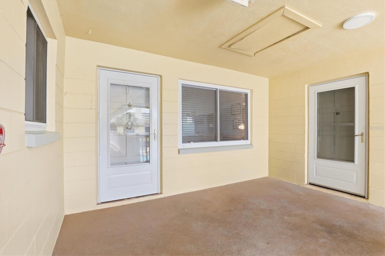 Front balcony area looking over the pool