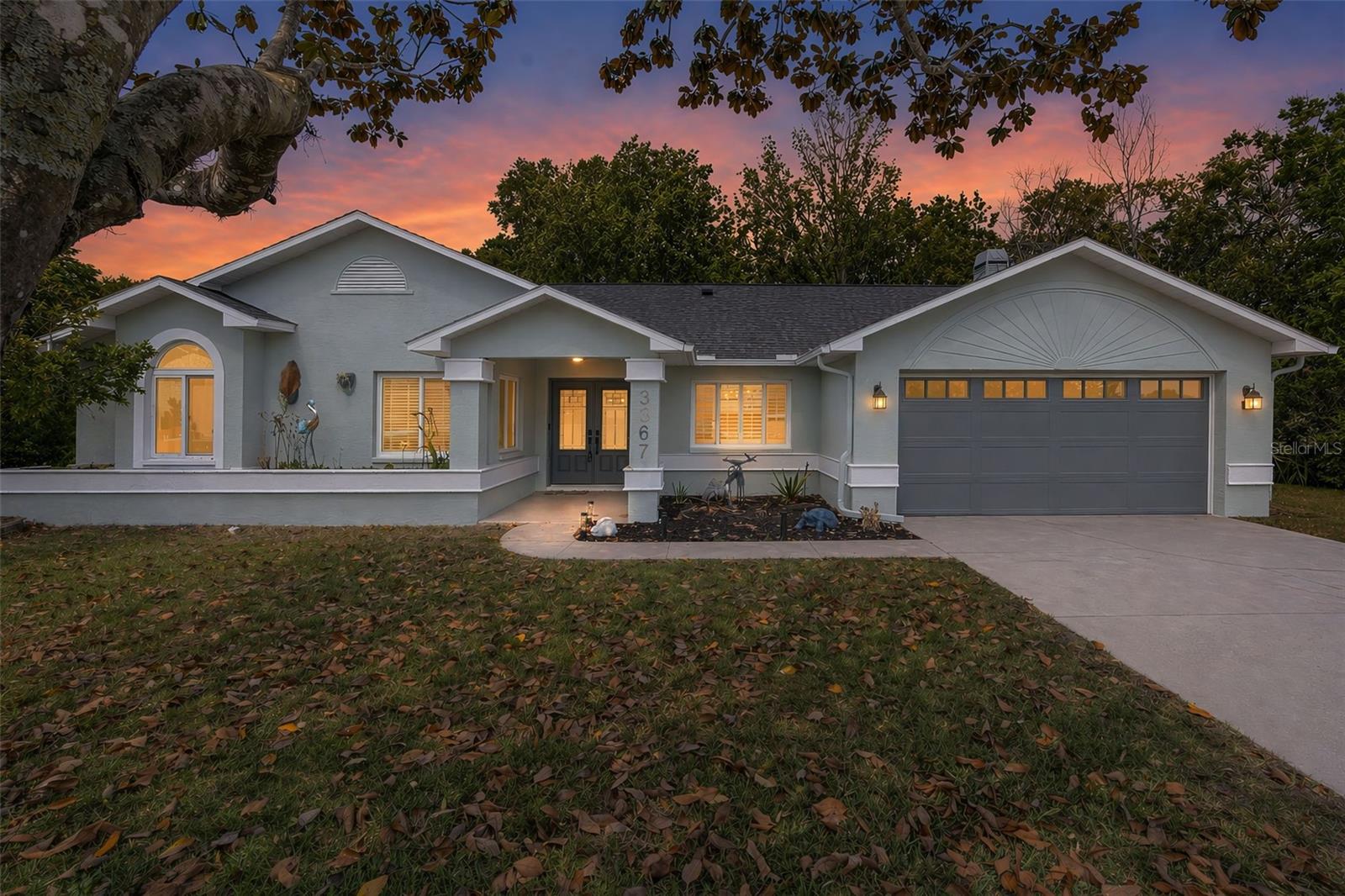 Twilight Front of Home