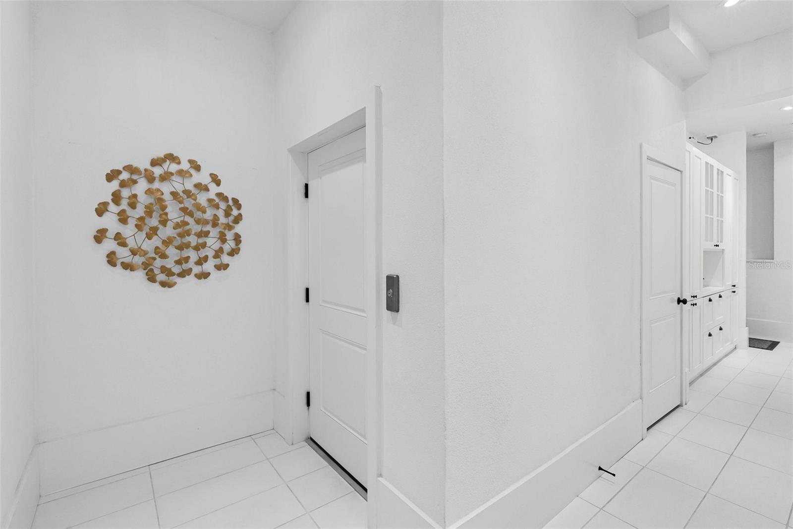 Garage Entry, Elevator, Storage and Valet