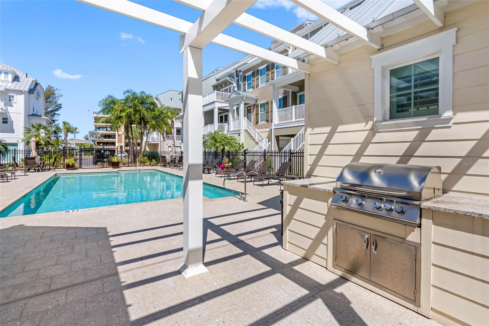 BBQ area by pool