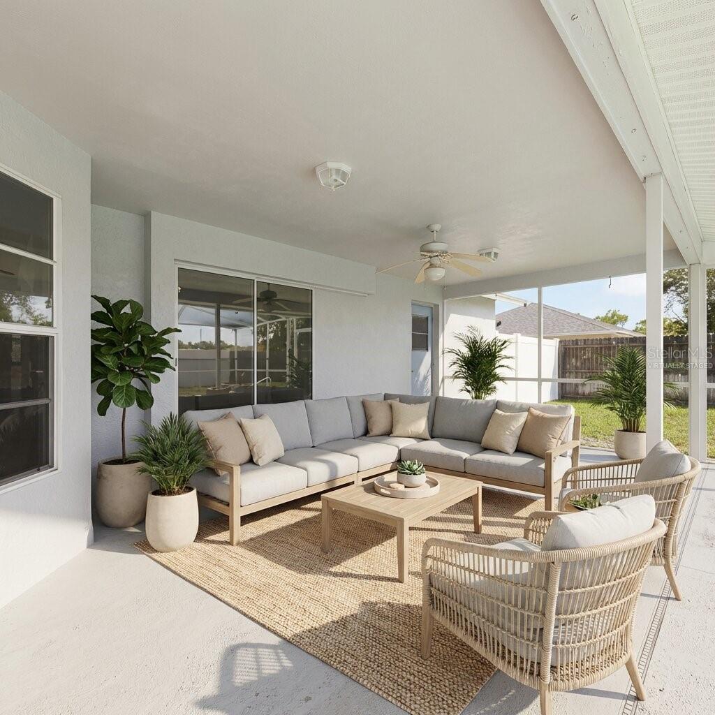 Virtually staged photo