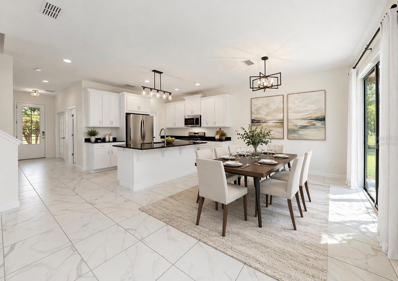 Virtually Staged Breakfast Nook