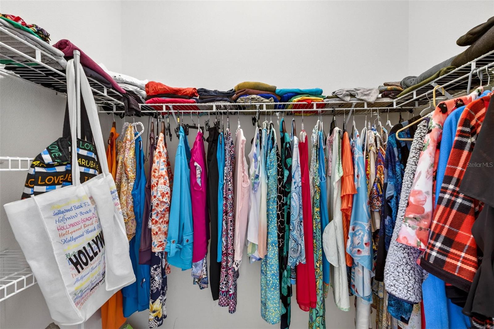 Primary suite walk in closet.