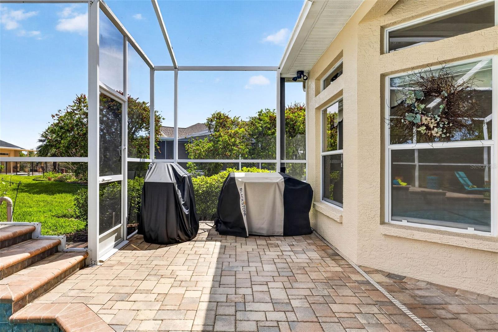 Back porch, extended area for BBQ