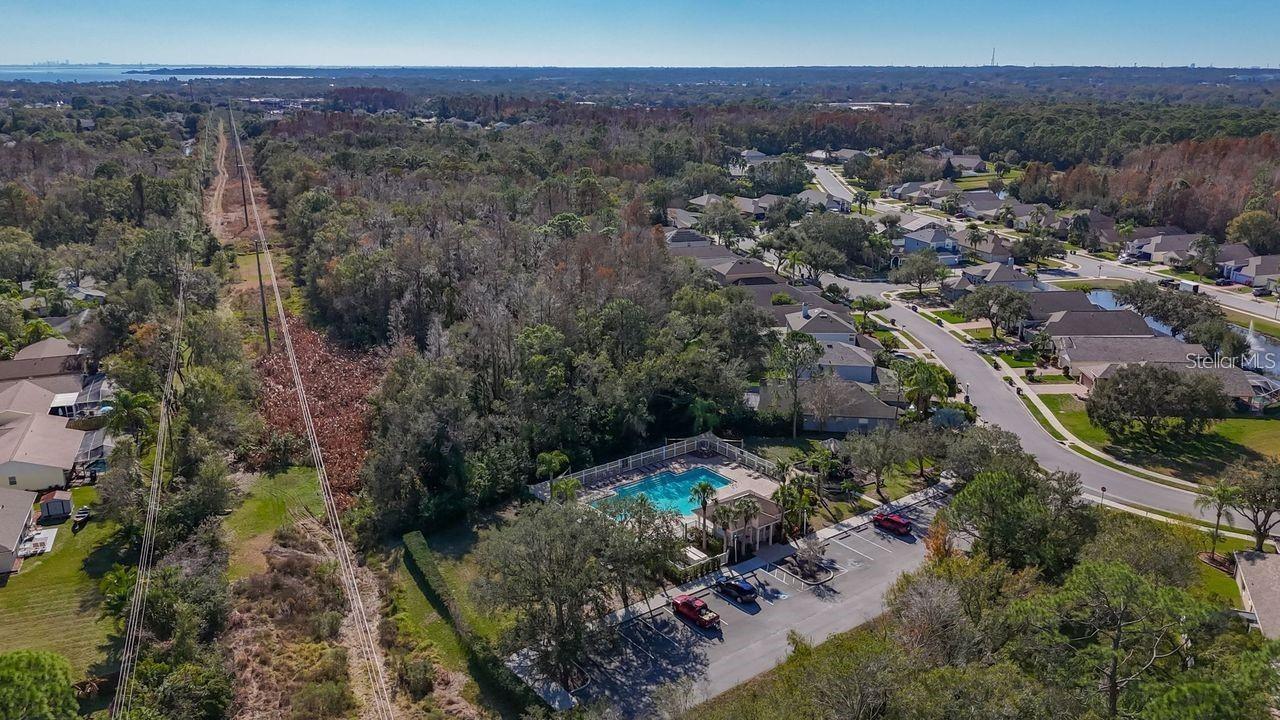 Community Pool Aerial