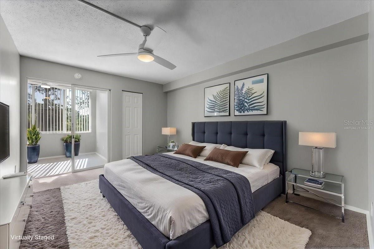 Bedroom *virtually staged*