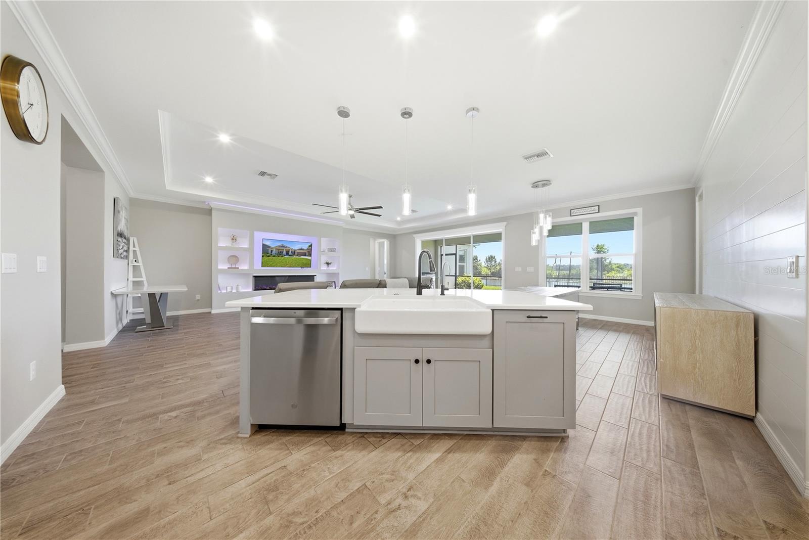 KITCHEN OVERLOOKING FAMILY ROOM