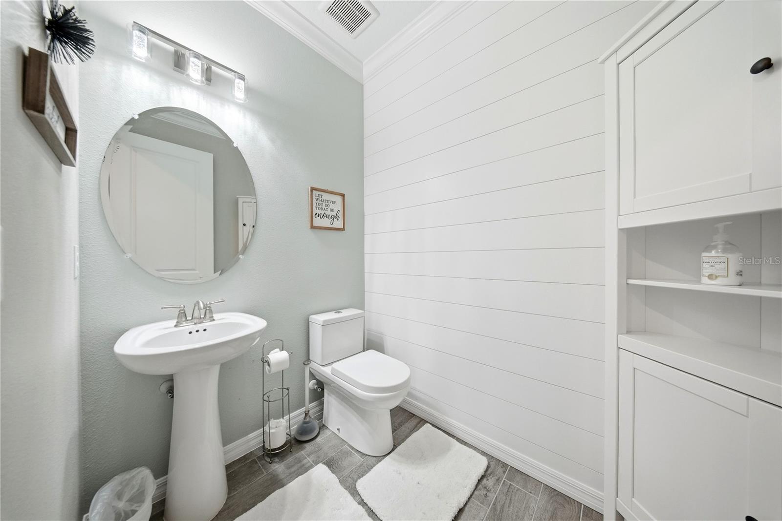 HALF BATH WITH ACCENT WALL