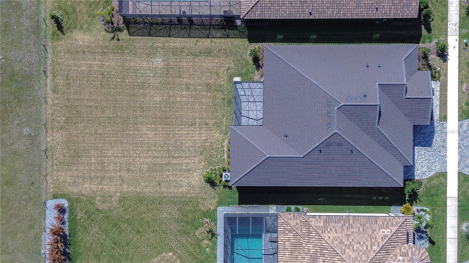 Aerial View of Property & Lot