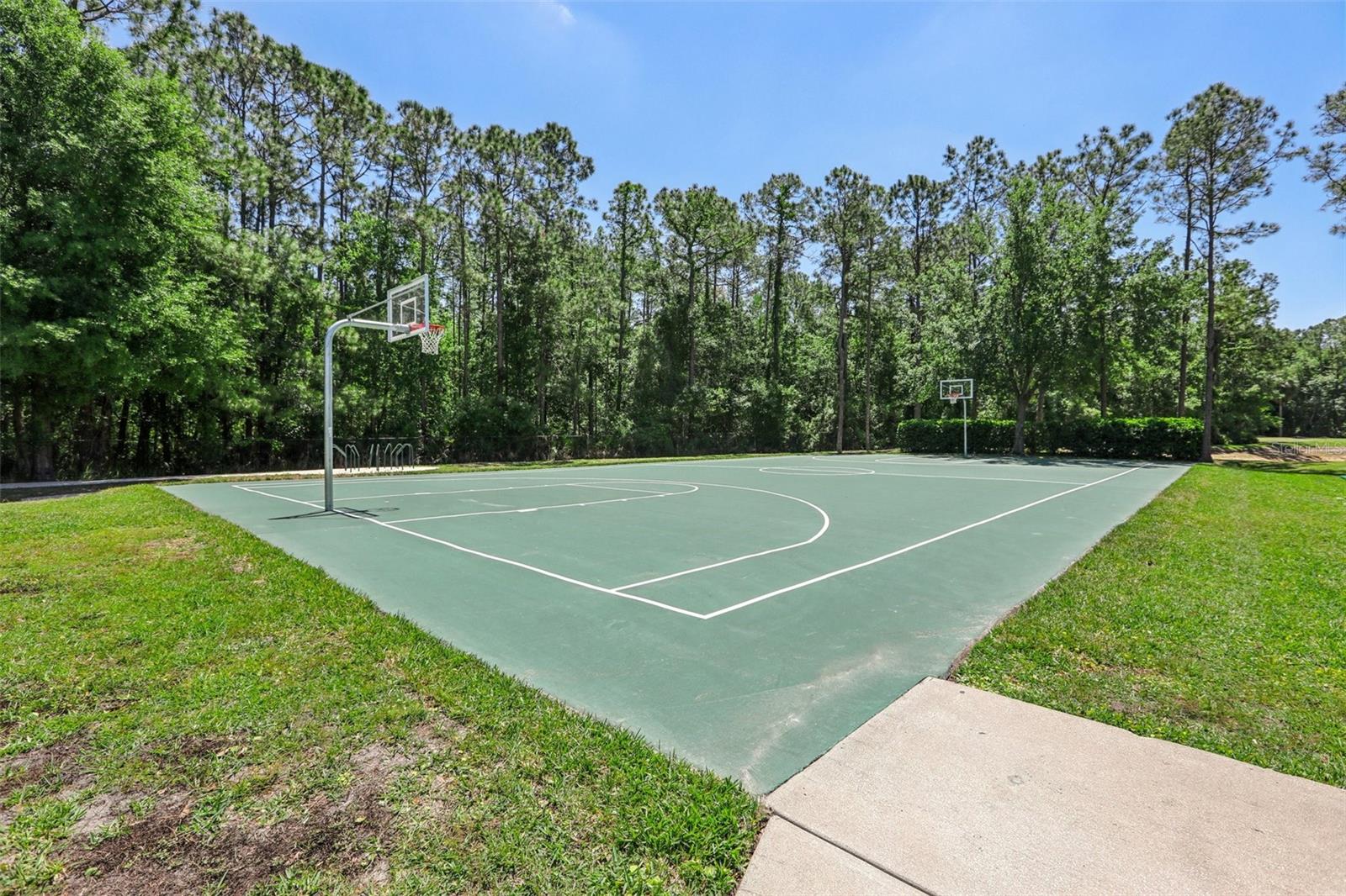 Community basketball court