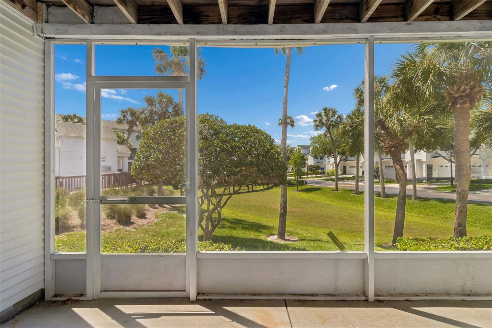 Covered patio off primary