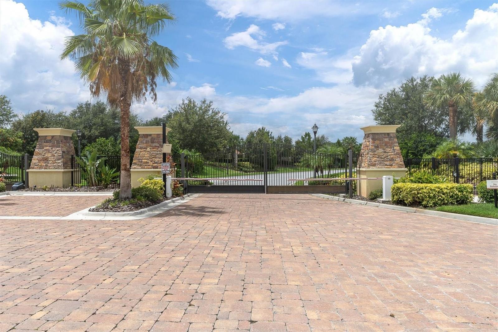 Rear Gated Entrance South side