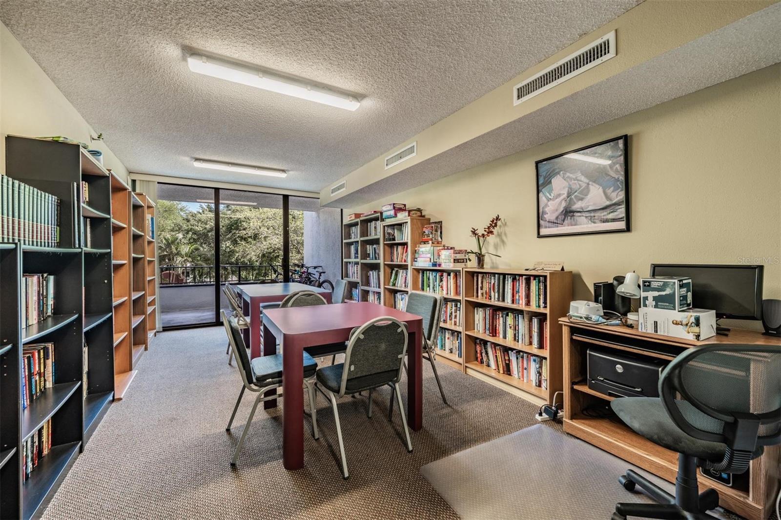 private library for residents