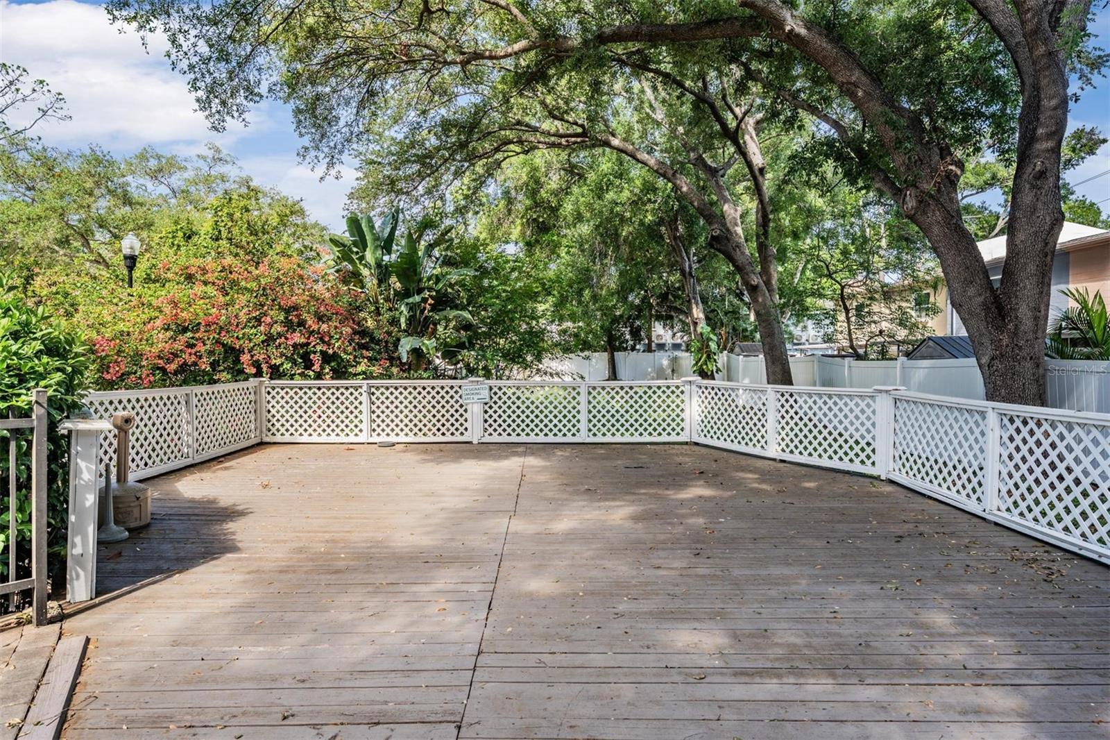 lots of deck space for gatherings