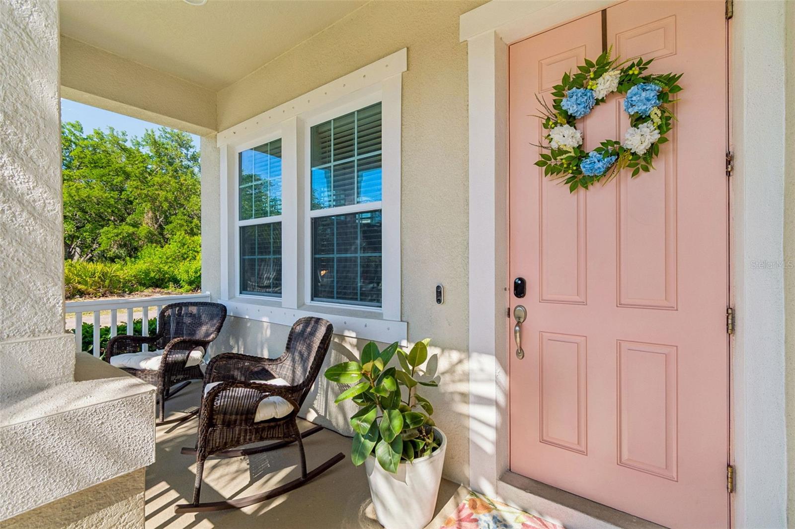 Closer view of porch