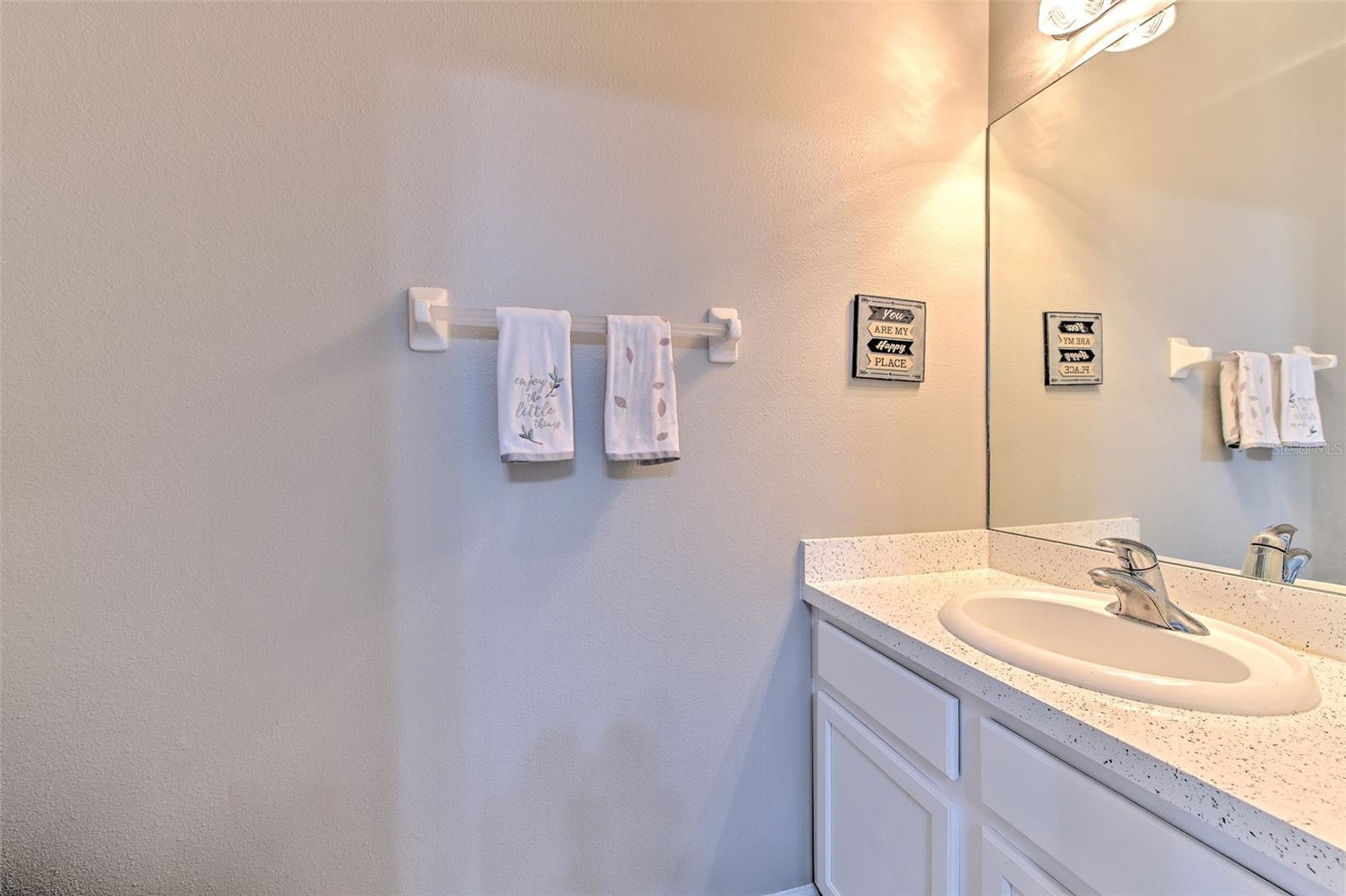 Downstairs powder room