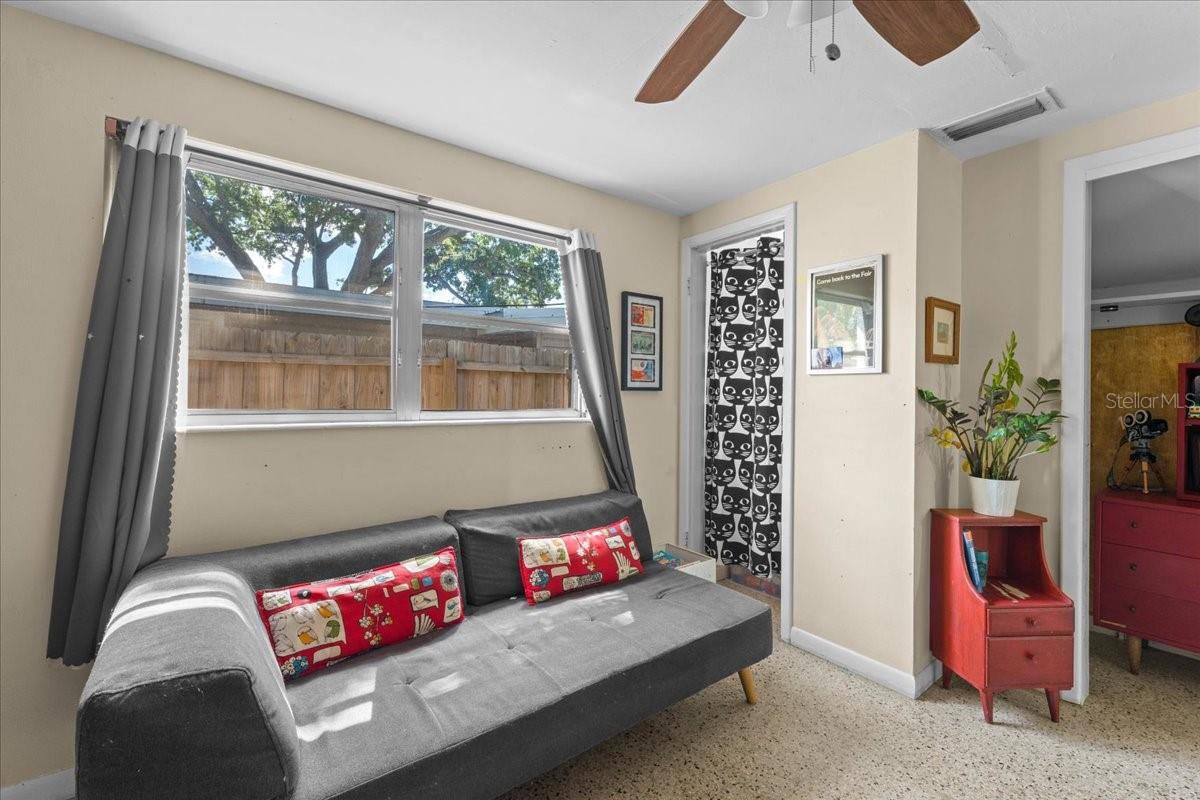Bedroom 3 with large closets