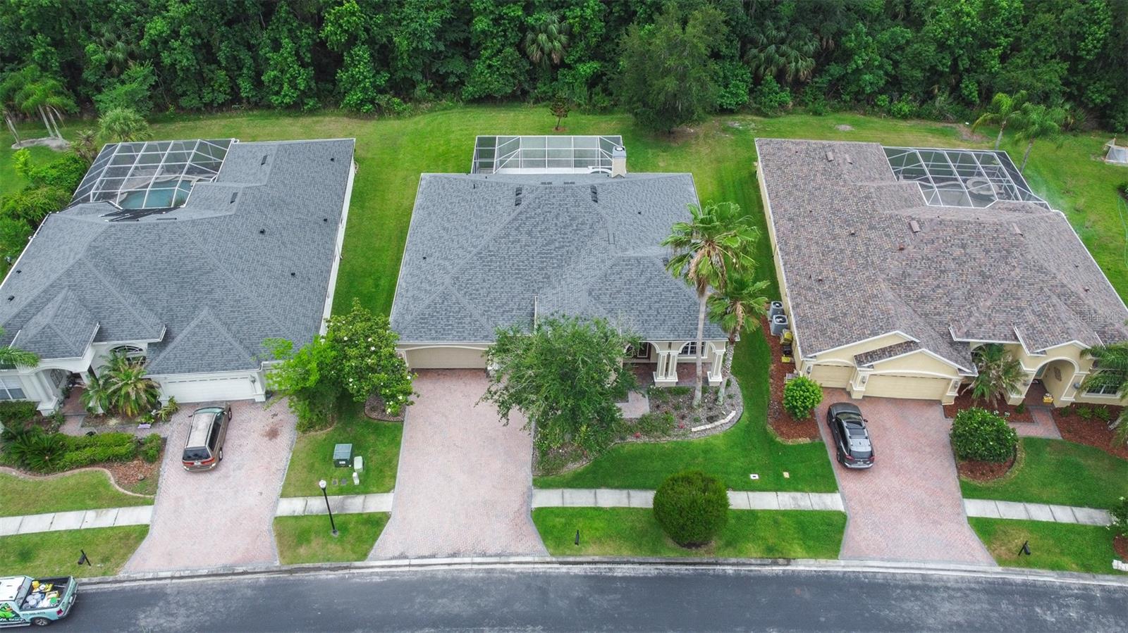 Aerial view of front