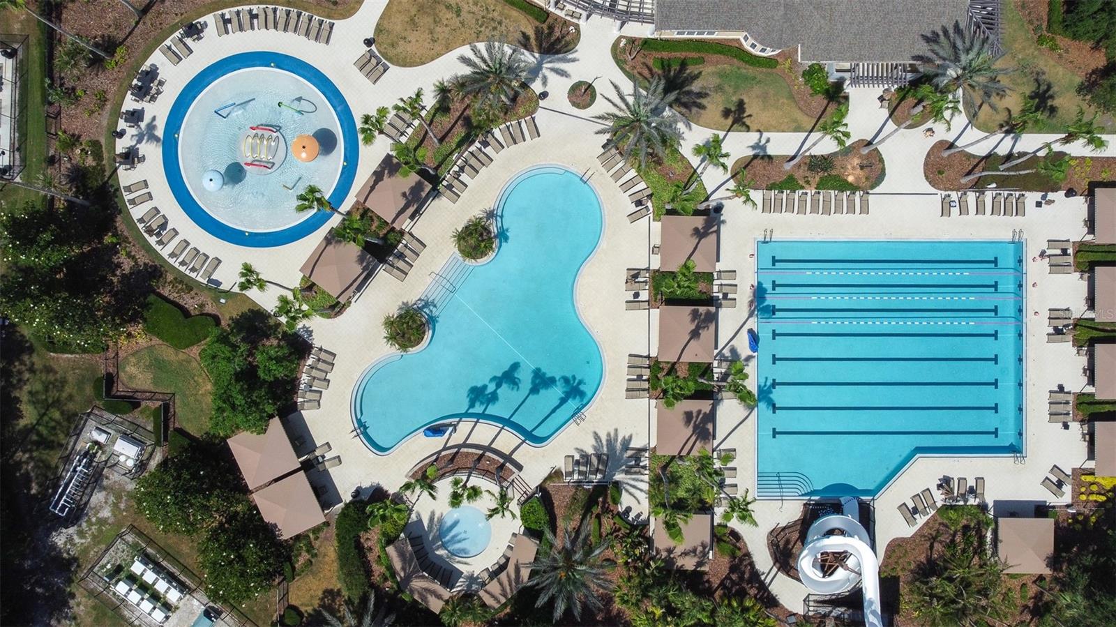 Expansive Seven Oaks community pools and recreation amenities for residents to enjoy