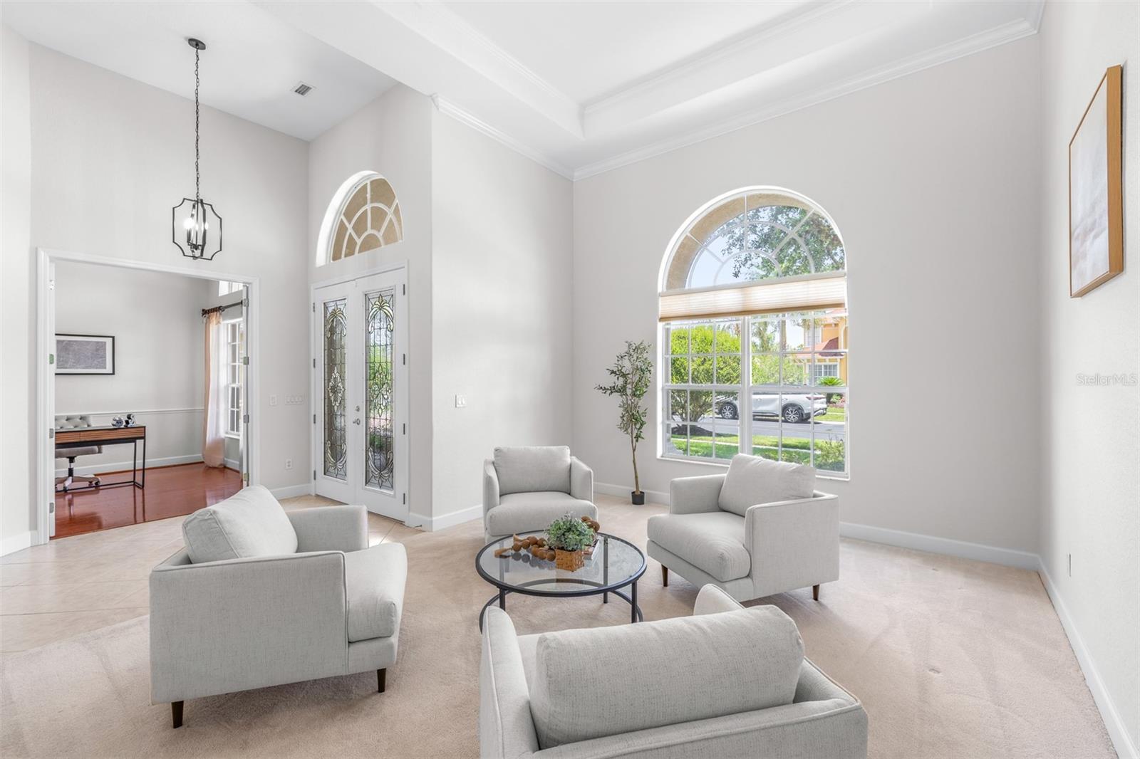 Versatile sitting area at the front of the home
