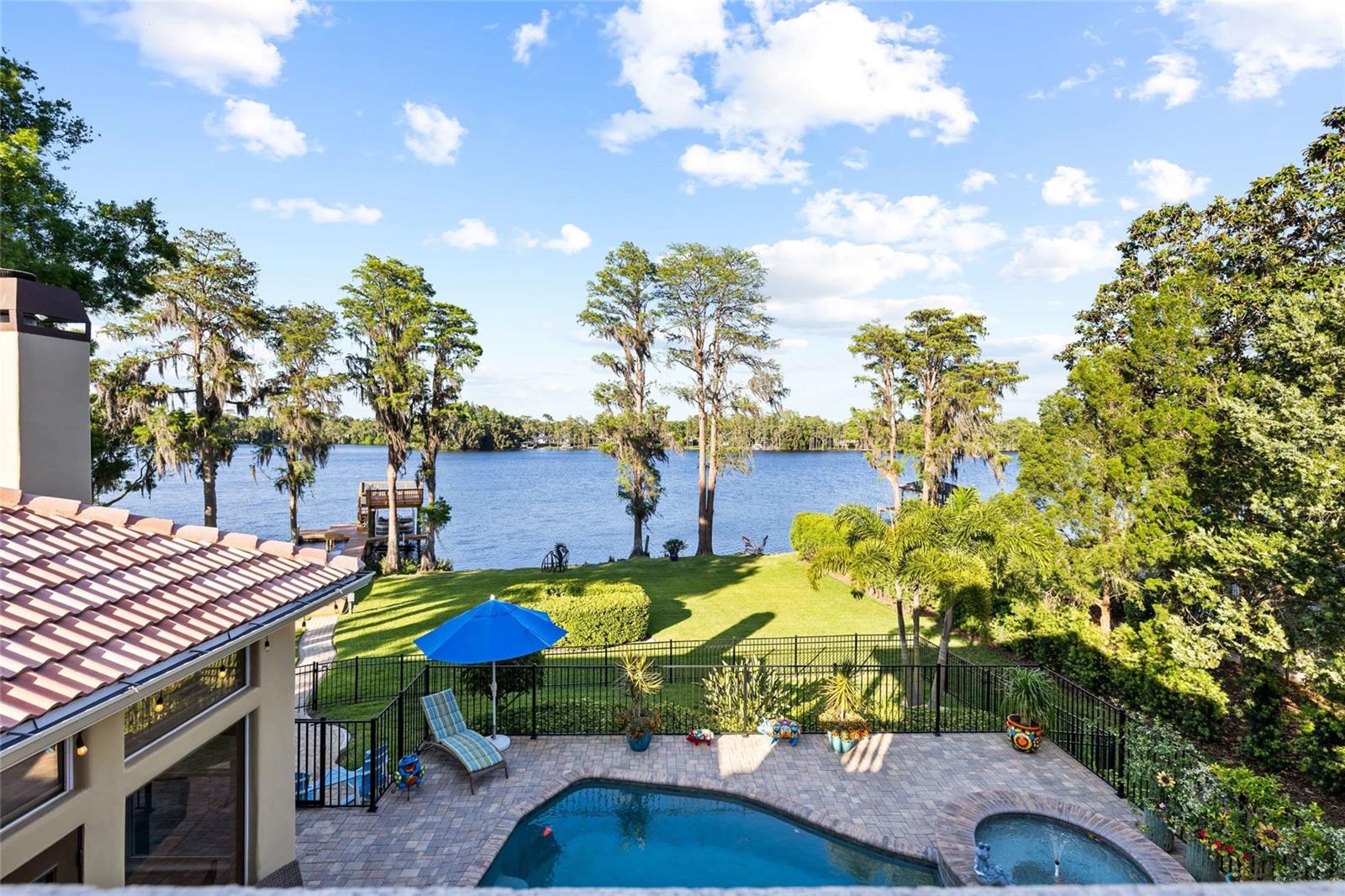 View From Upstairs Balcony