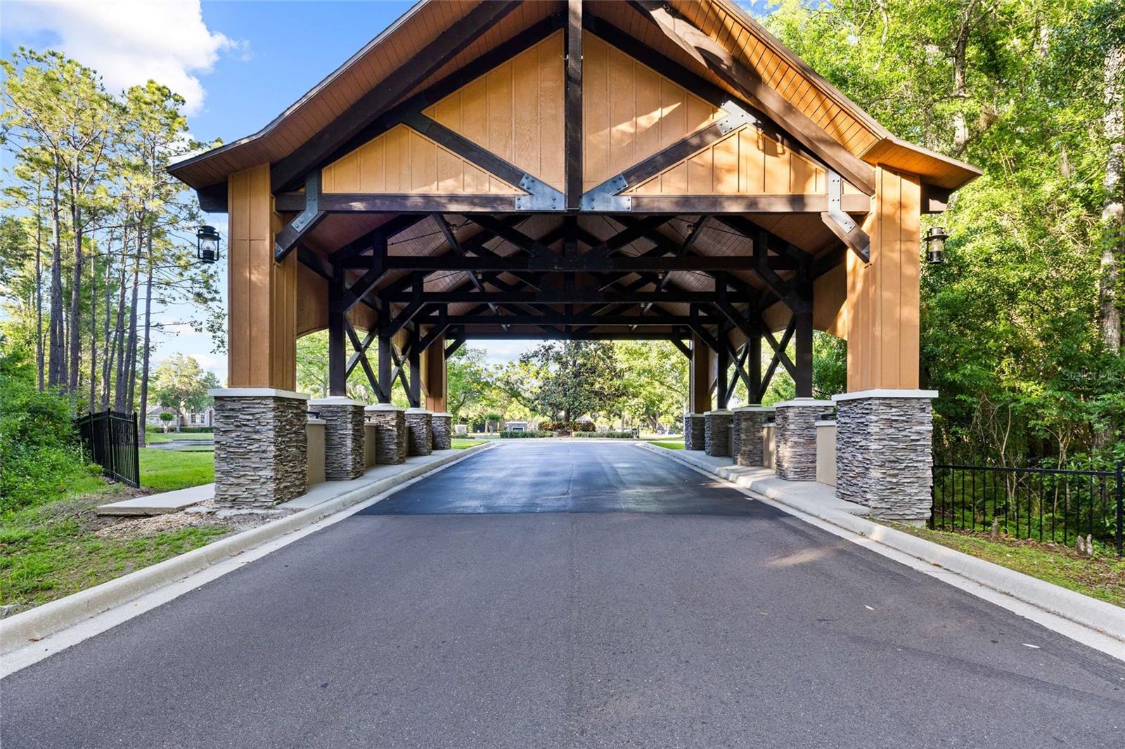 Covered Bridge Entrance to Neighborhood