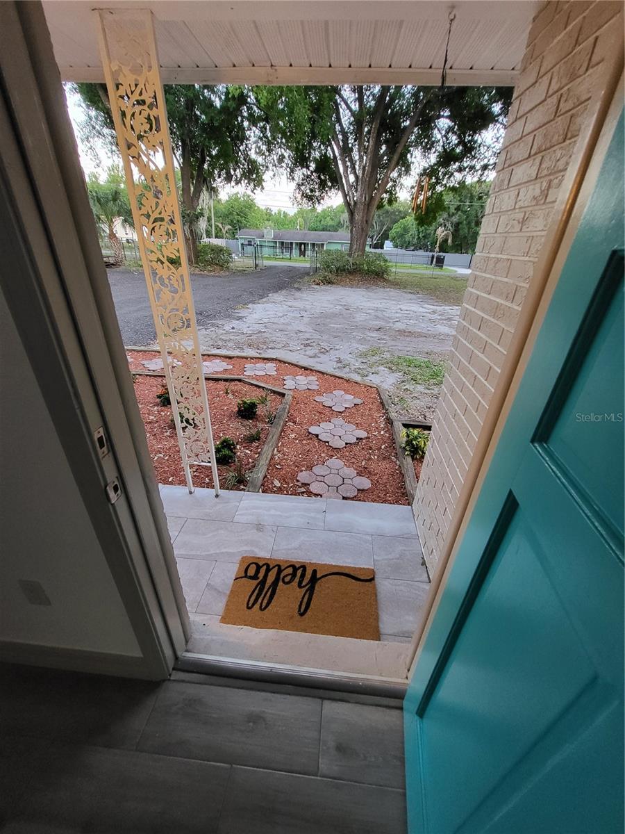 home entrance from inside