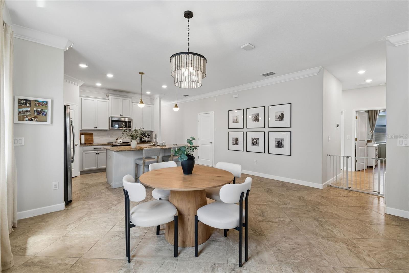 Gourmet kitchen with clean lines and open spaces