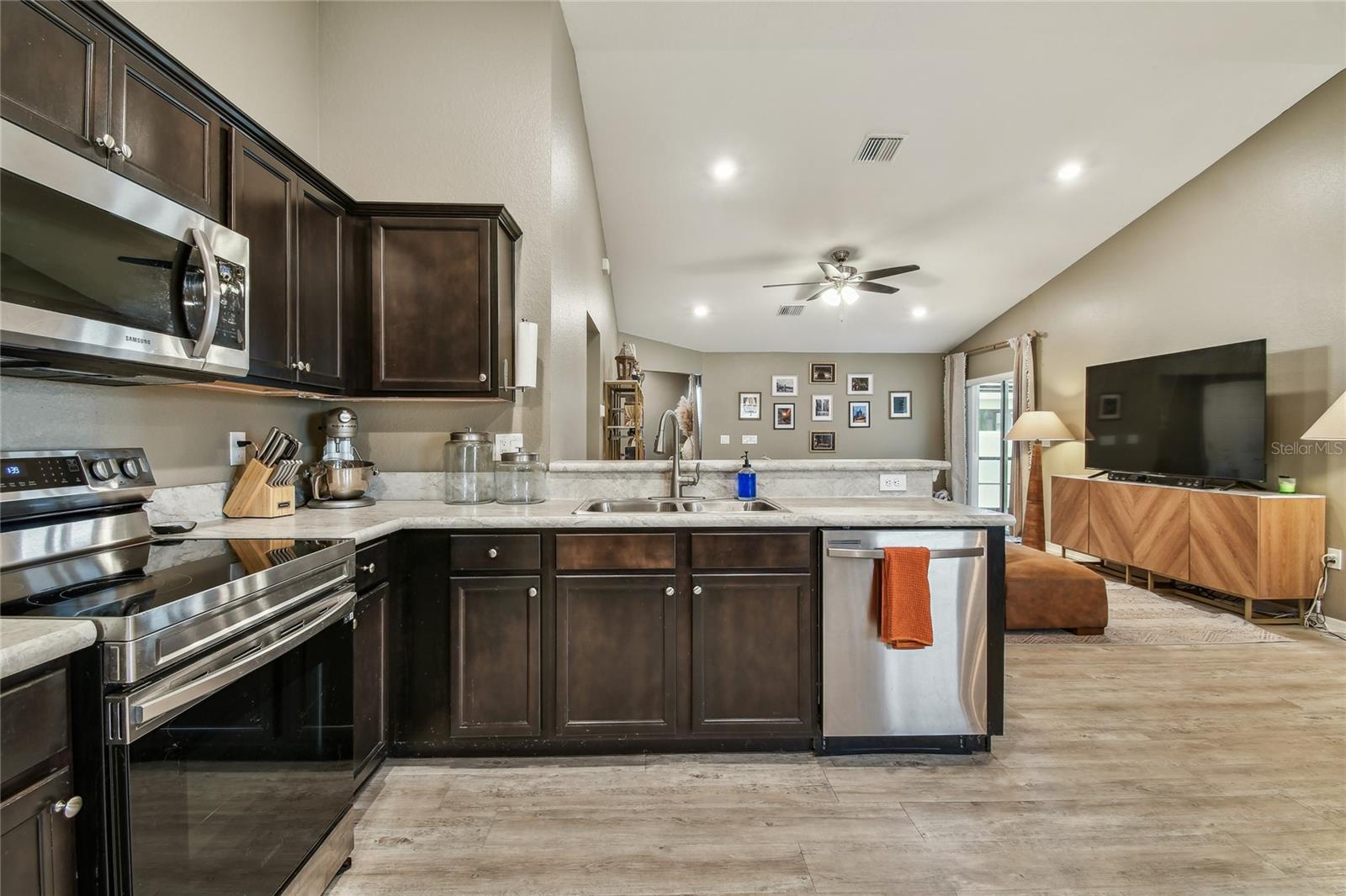 Kitchen with Stainless Steel Appliances