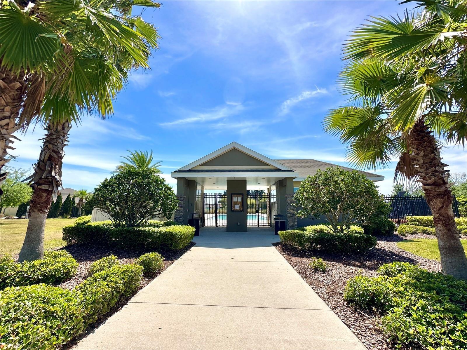Community Pool Entrance