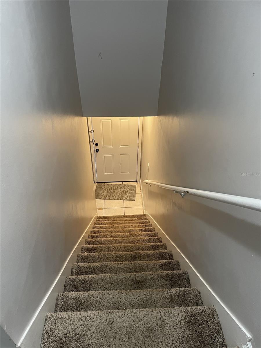 2302 Maki Rd View from top of the stairs of front door