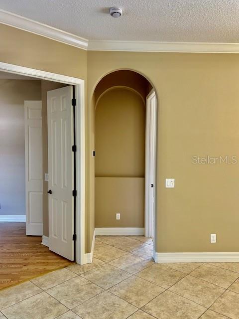 Crown Molding and Arch/Niches throughout. 5th Bedroom or Office Entryway