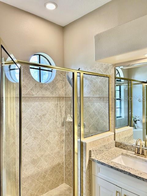Master Bath Shower and Custom Designed Windows