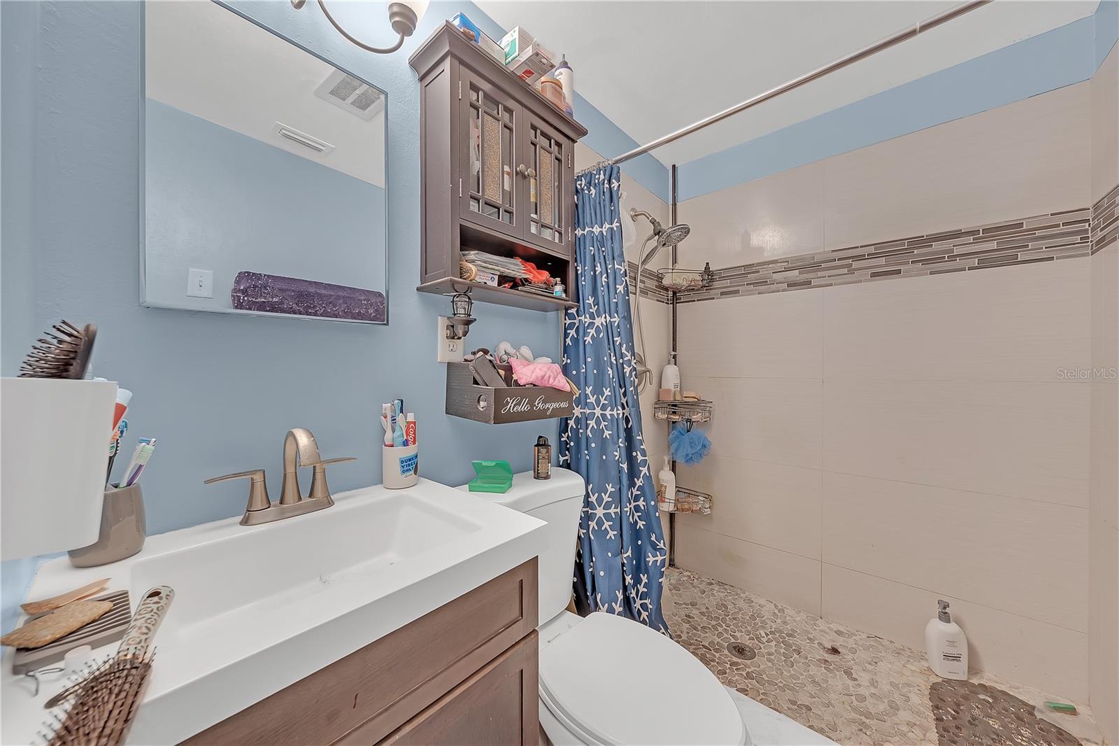 Primary bathroom with shower