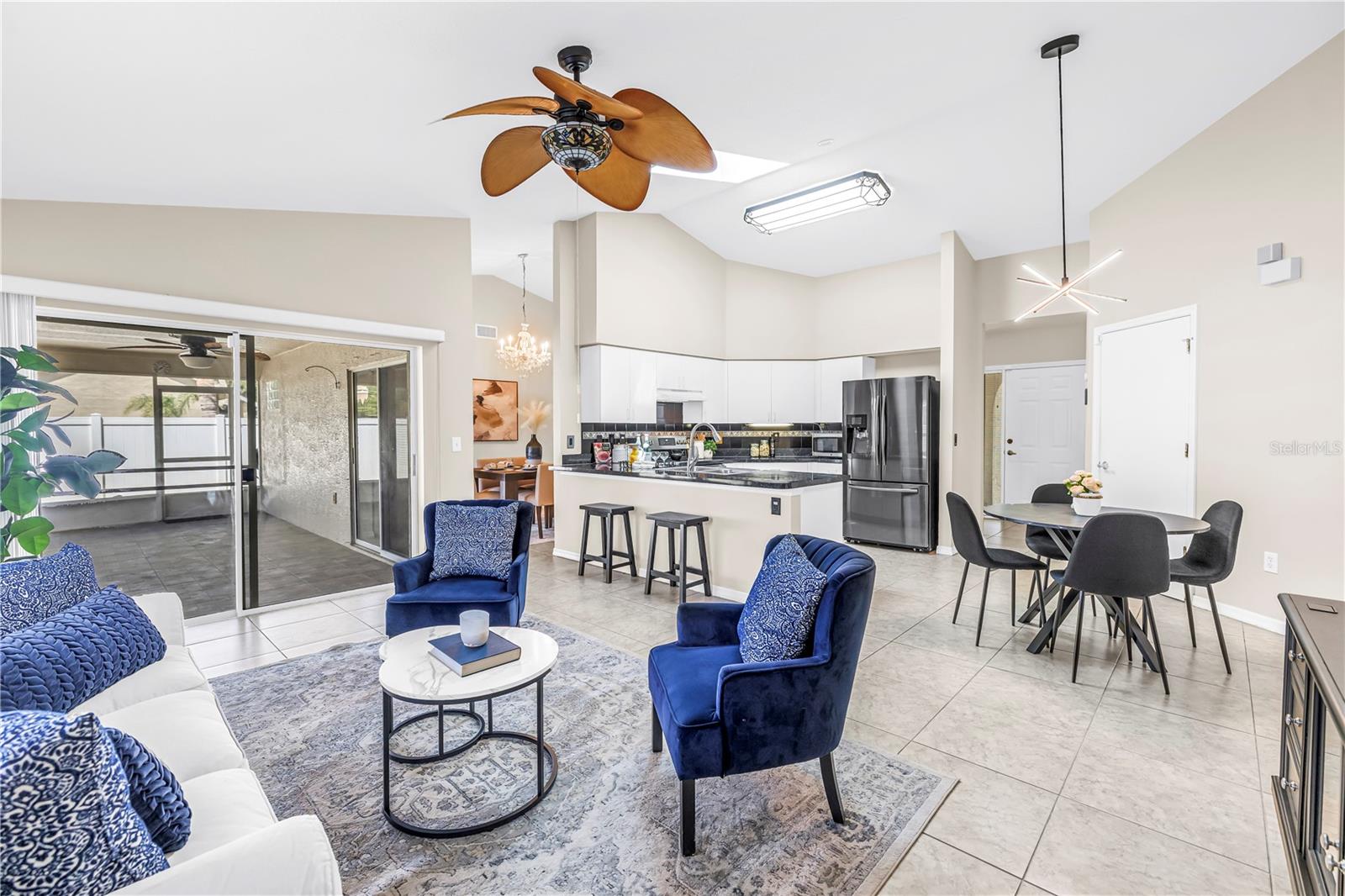 Family Room, Dining Area, and Kitchen