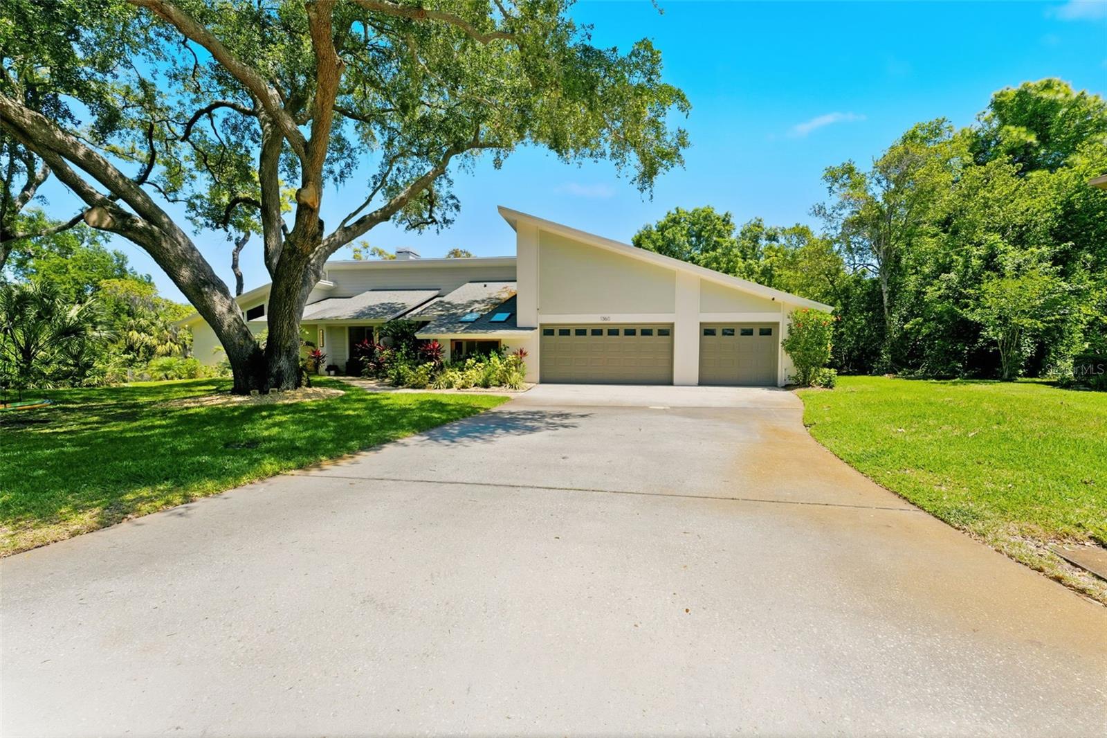 Extended Driveway with 3-car Garage