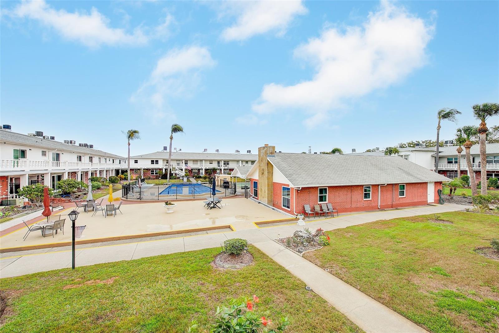 View of pool and clubhouse